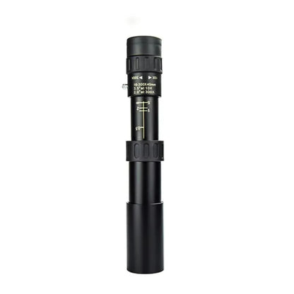10-300x40 HD Zoom Monocular Telescope – Long Range High Power Prism Scope for Camping & Outdoor Adventures