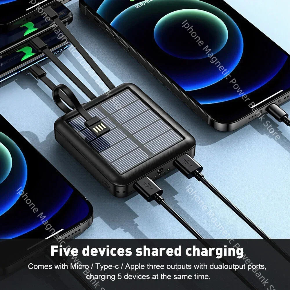 50000mAh 4 in 1  Portable Solar Power Bank