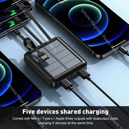 50000mAh 4 in 1  Portable Solar Power Bank