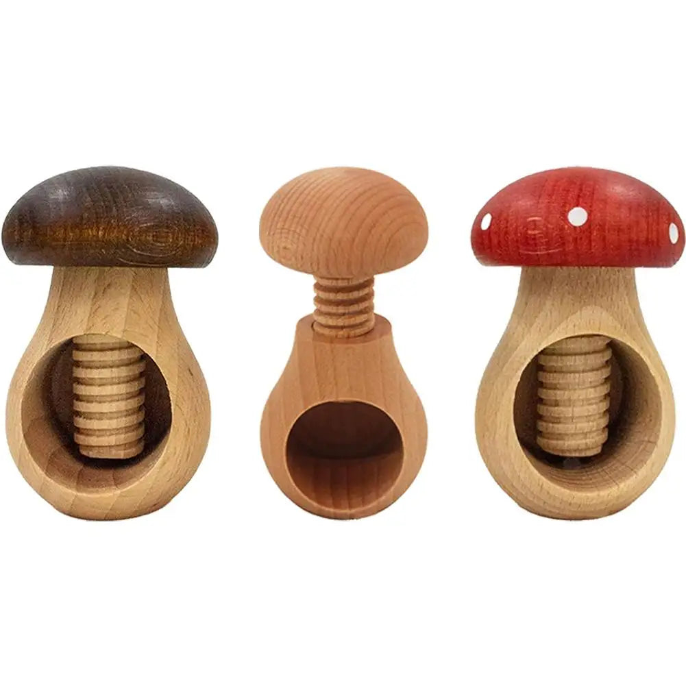 Mushroom Wooden Nutcracker