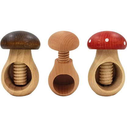 Mushroom Wooden Nutcracker