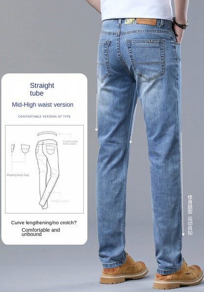 Men’s Slim Fit Luxury Jeans – Classic Style Denim Pants