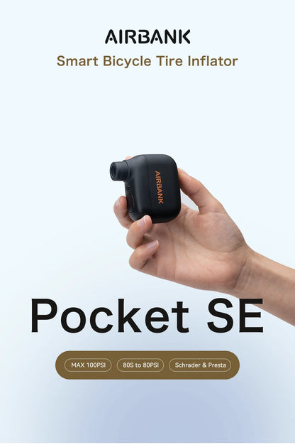 Airbank Pocket SE Mini Electric Bike Pump – Portable Rechargeable Tire Inflator