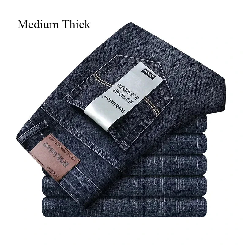 Men’s Slim Fit Luxury Jeans – Classic Style Denim Pants