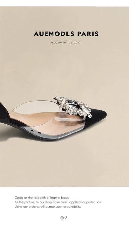 Luxury Crystal Women’s Sandals – Summer High Heels Shoes