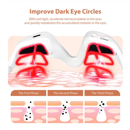 Foreverlily EMS Eye Massager Glasses for Eye Fatigue Relief