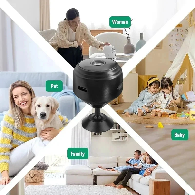 A9 Mini WiFi Security Camera – Smart Home, Baby & Pet Monitor