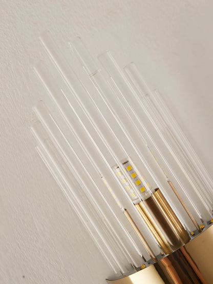 Crystal Wall Sconce Gold Black G9 Light