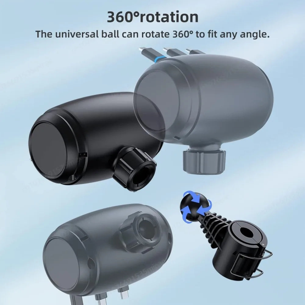 3-in-1 Retractable Backseat Car Charger