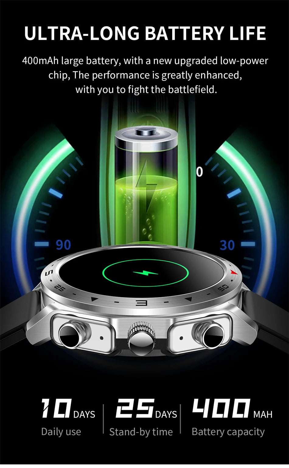 Smart Two-in-one Bluetooth Watch