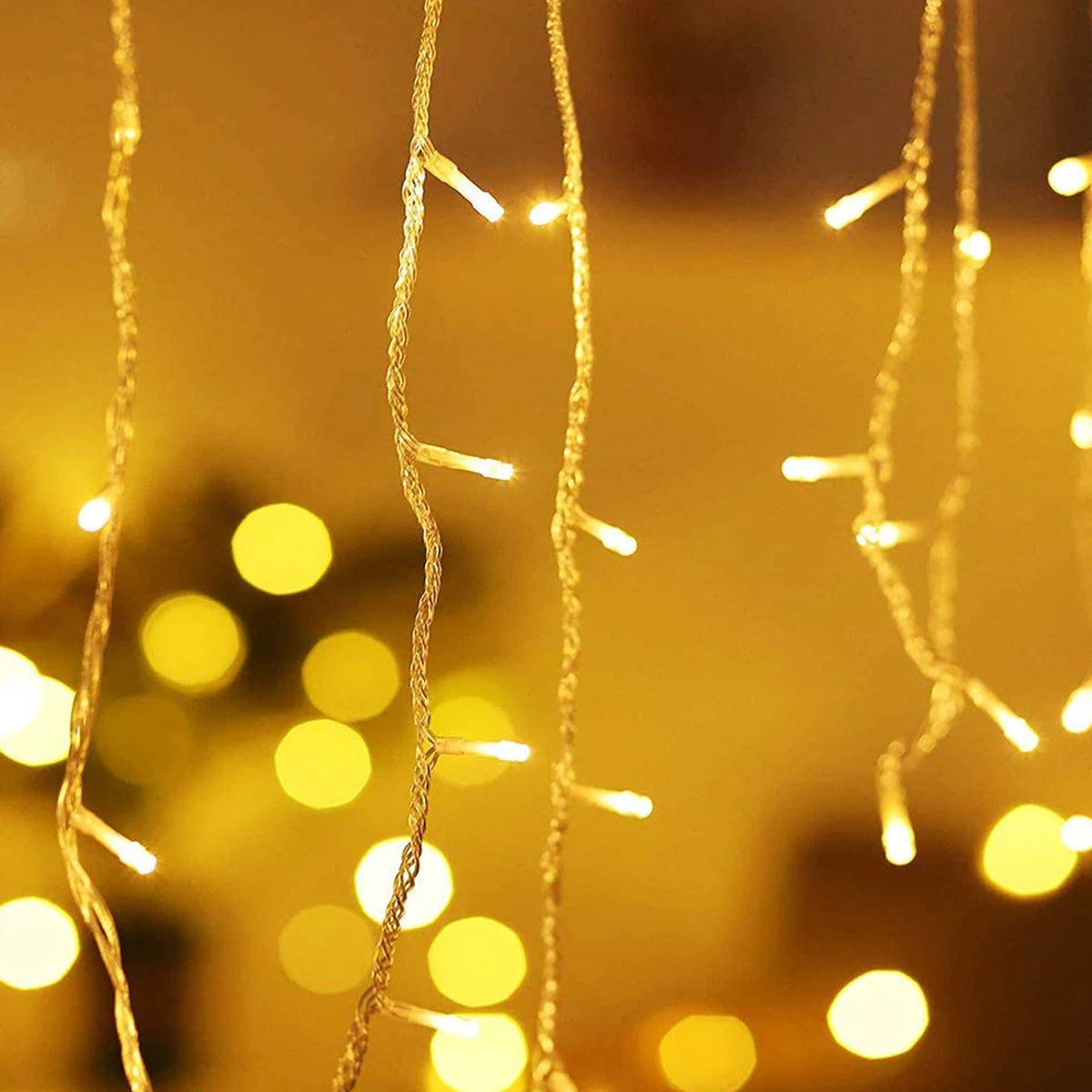5m LED Icicle Curtain Lights – Outdoor Christmas Decorative String Lights