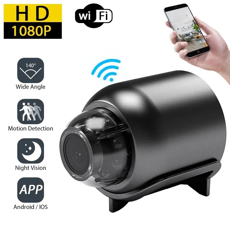 Mini WiFi security camera with night vision