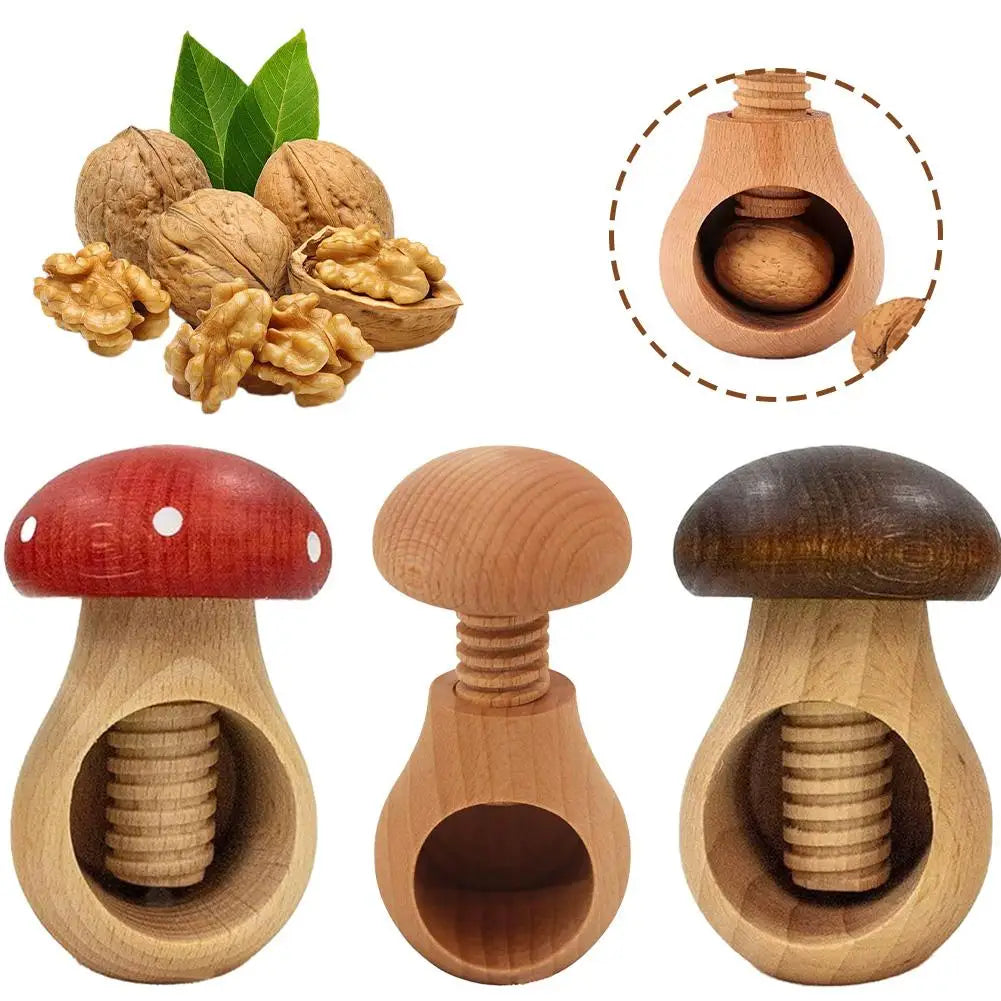 Mushroom Wooden Nutcracker