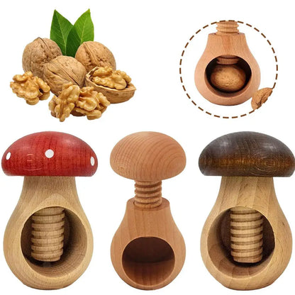 Mushroom Wooden Nutcracker