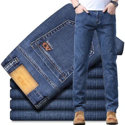 Men’s Slim Fit Luxury Jeans – Classic Style Denim Pants