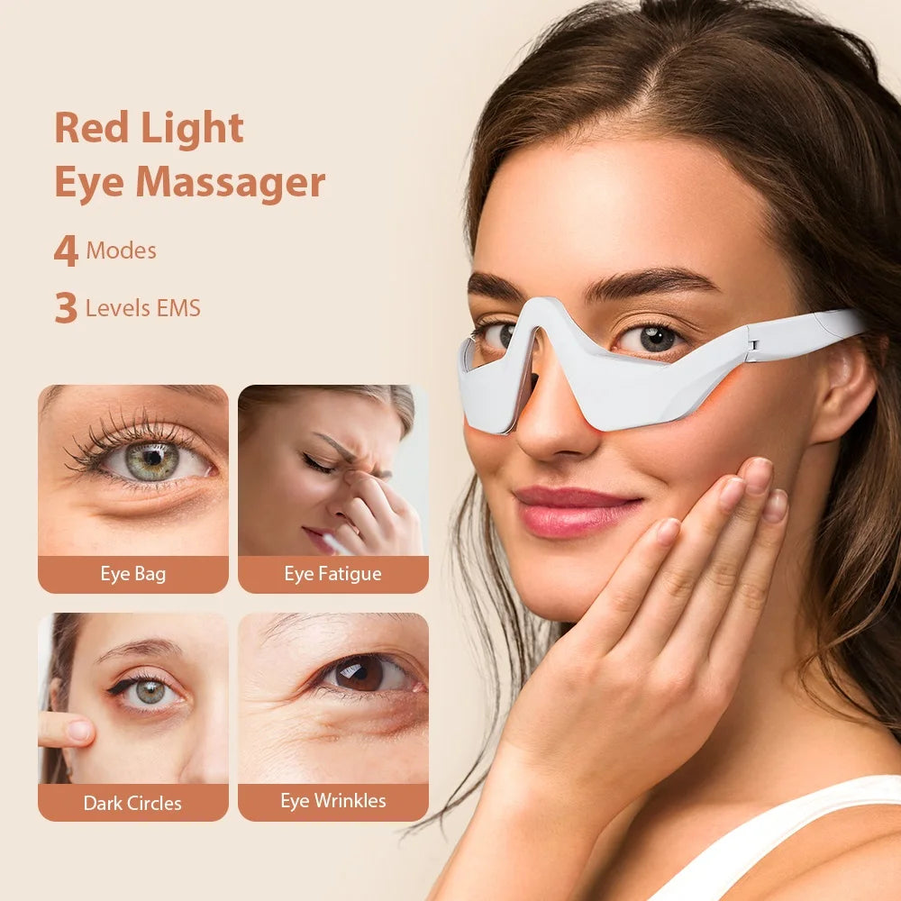 Foreverlily EMS Eye Massager Glasses for Eye Fatigue Relief