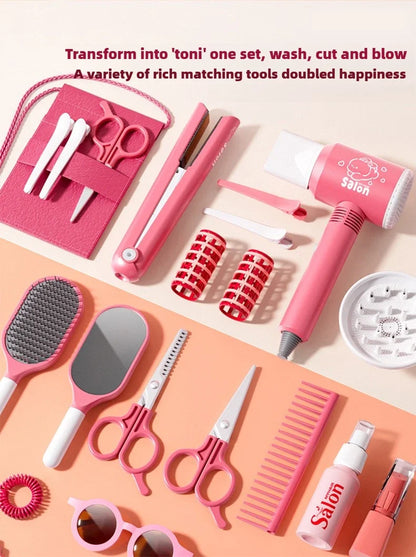 Girls Beauty Salon Set – Kids Hair & Makeup Play Kit