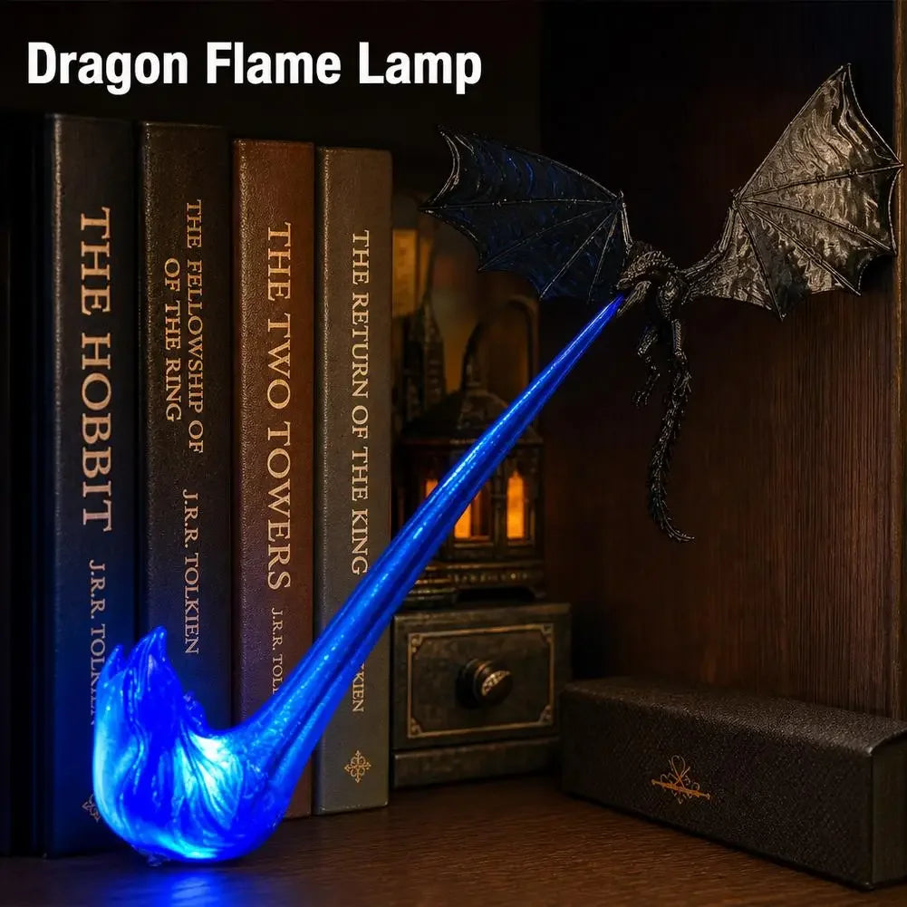 Dragon LED lamp for bookshelf decor