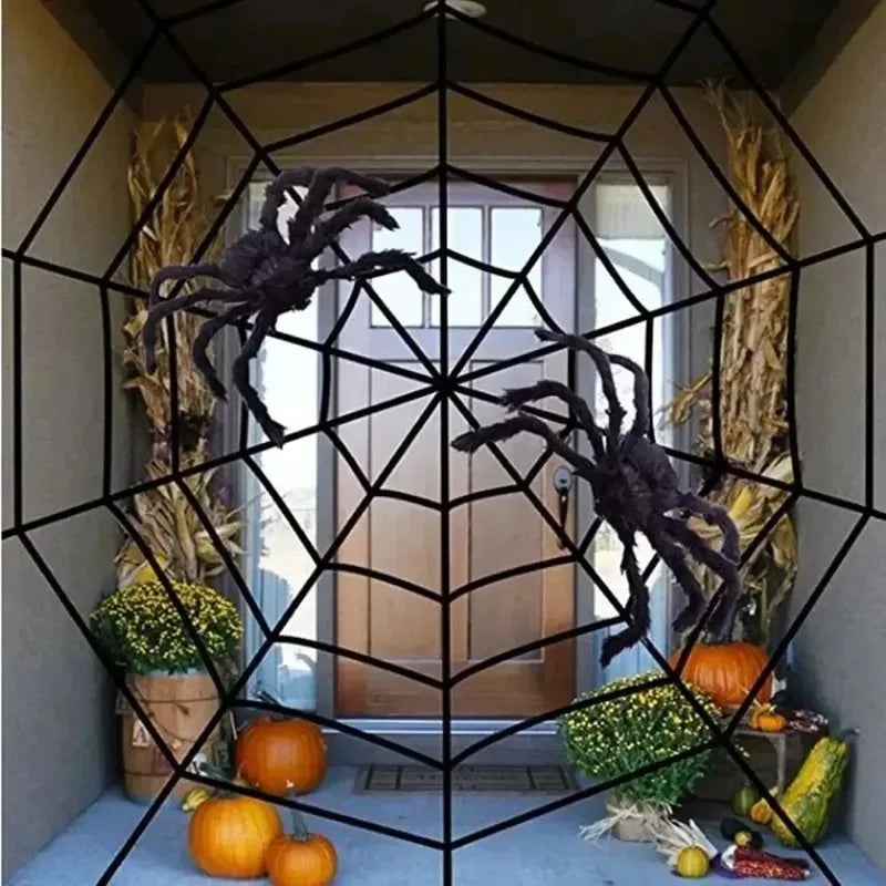 Giant Black Spider Halloween Yard Decoration