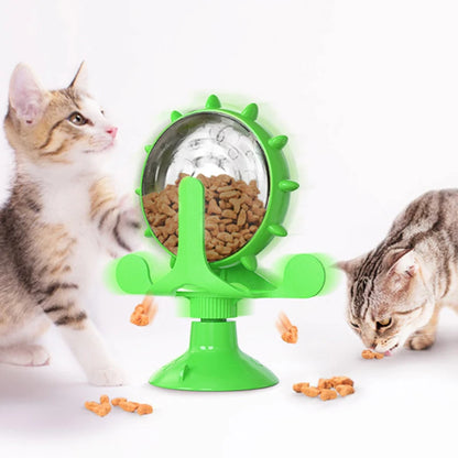 Cat Treat Wheel Interactive Puzzle Feeder