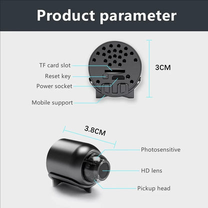 Mini WiFi Security Camera X5 – 1080P Night Vision & Motion Detection - OneClickSmart