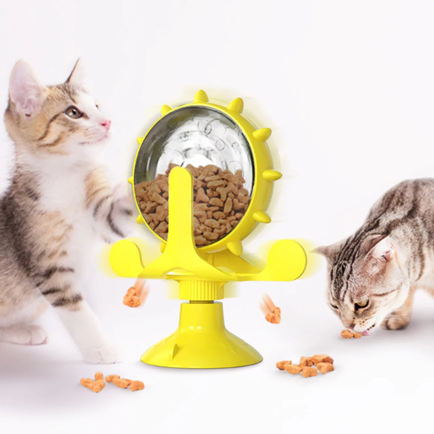Cat Treat Wheel Interactive Puzzle Feeder