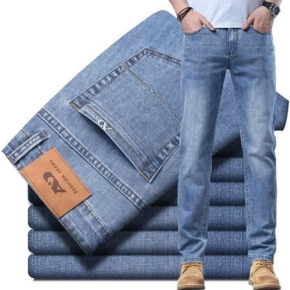 Men’s Slim Fit Luxury Jeans – Classic Style Denim Pants