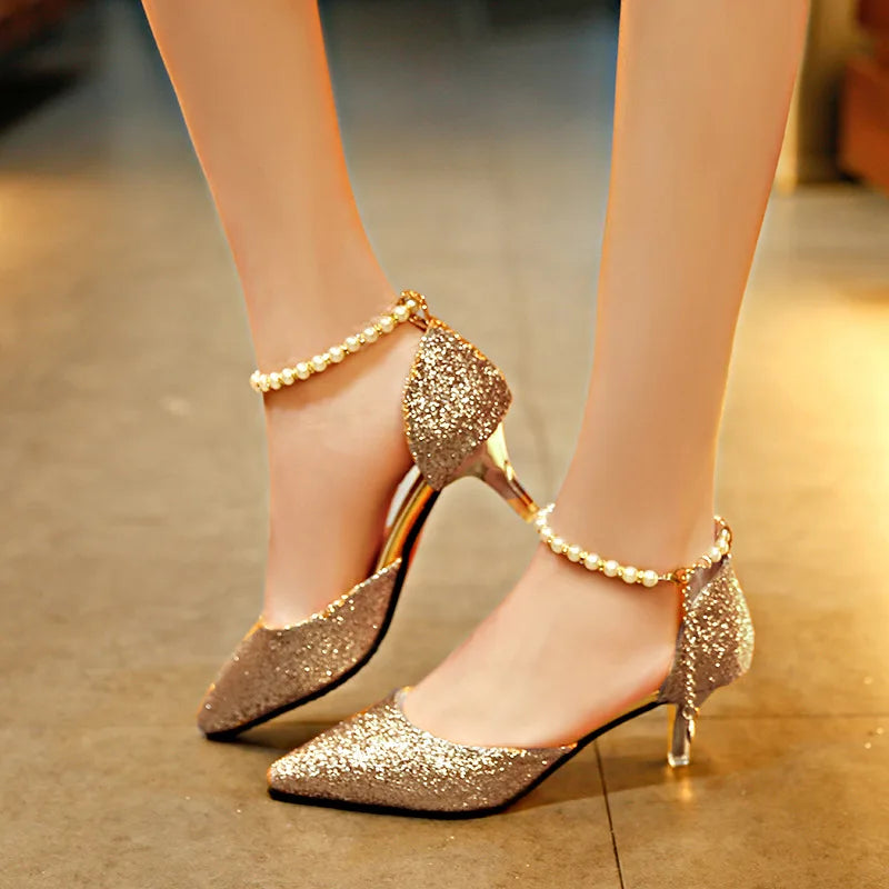 Bride Wedding High Heels – Elegant Women’s Party Pumps & Mules