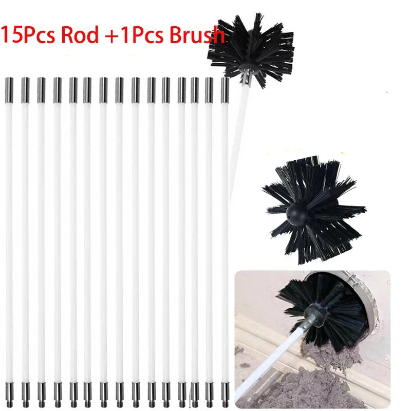 Chimney Cleaning Brush Kit