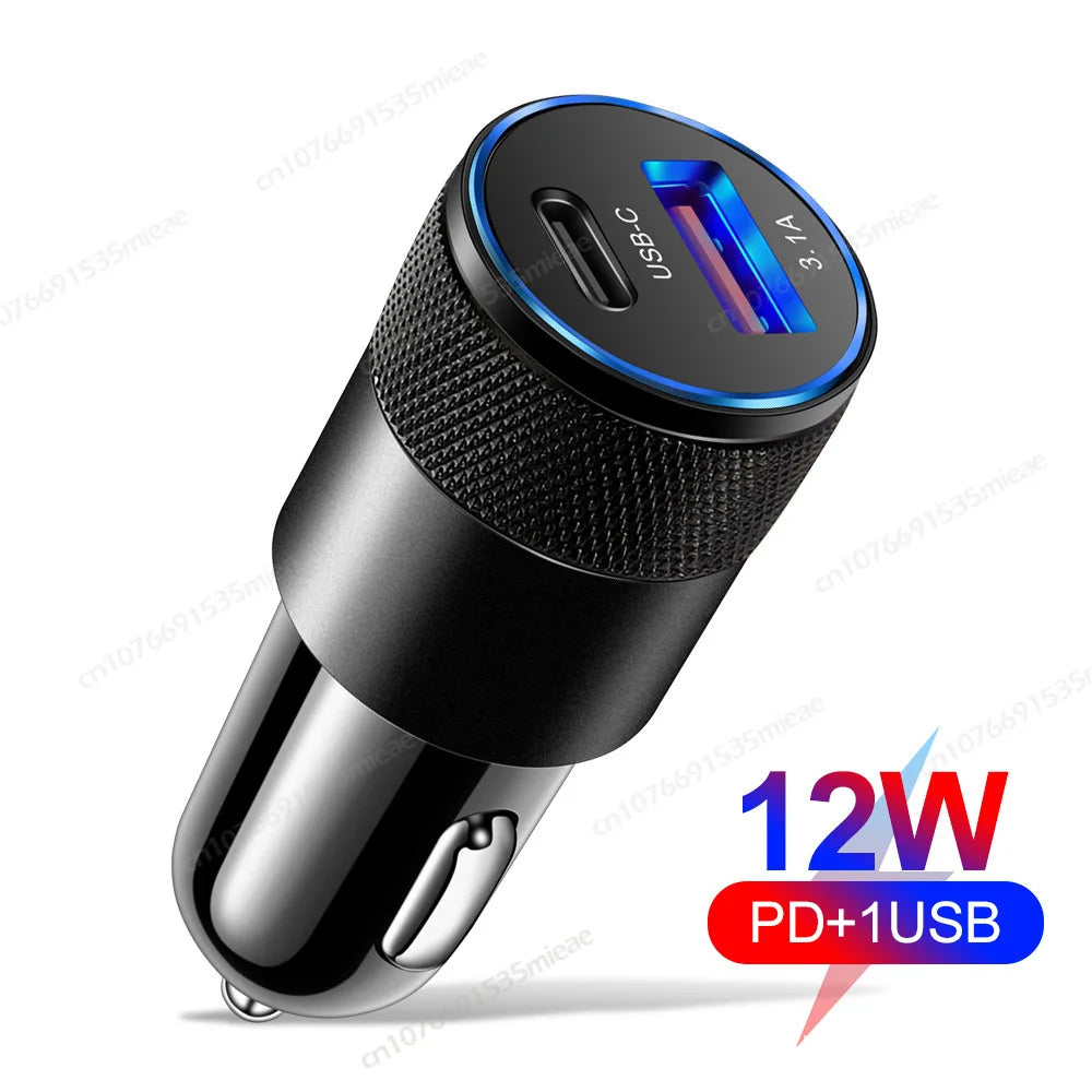 3-in-1 Retractable Backseat Car Charger