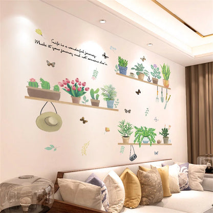 Purple Lavender Flower Butterfly Wall Stickers – Home Decor Decals