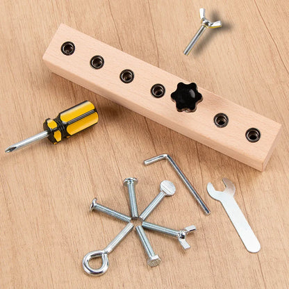 Kids Wooden Screw & Nut Toy