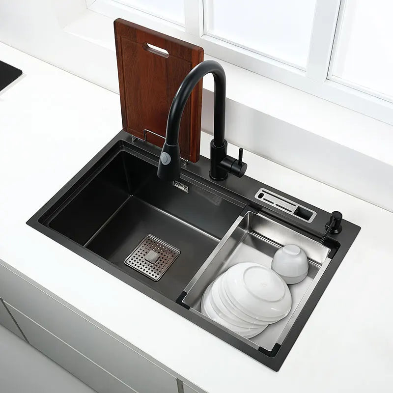 Stainless Steel Multifunction Waterfall Kitchen Sink