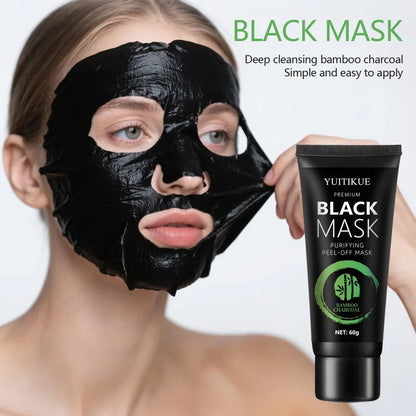 Bamboo Charcoal Blackhead Removal Mask – Deep Cleansing Face Treatment