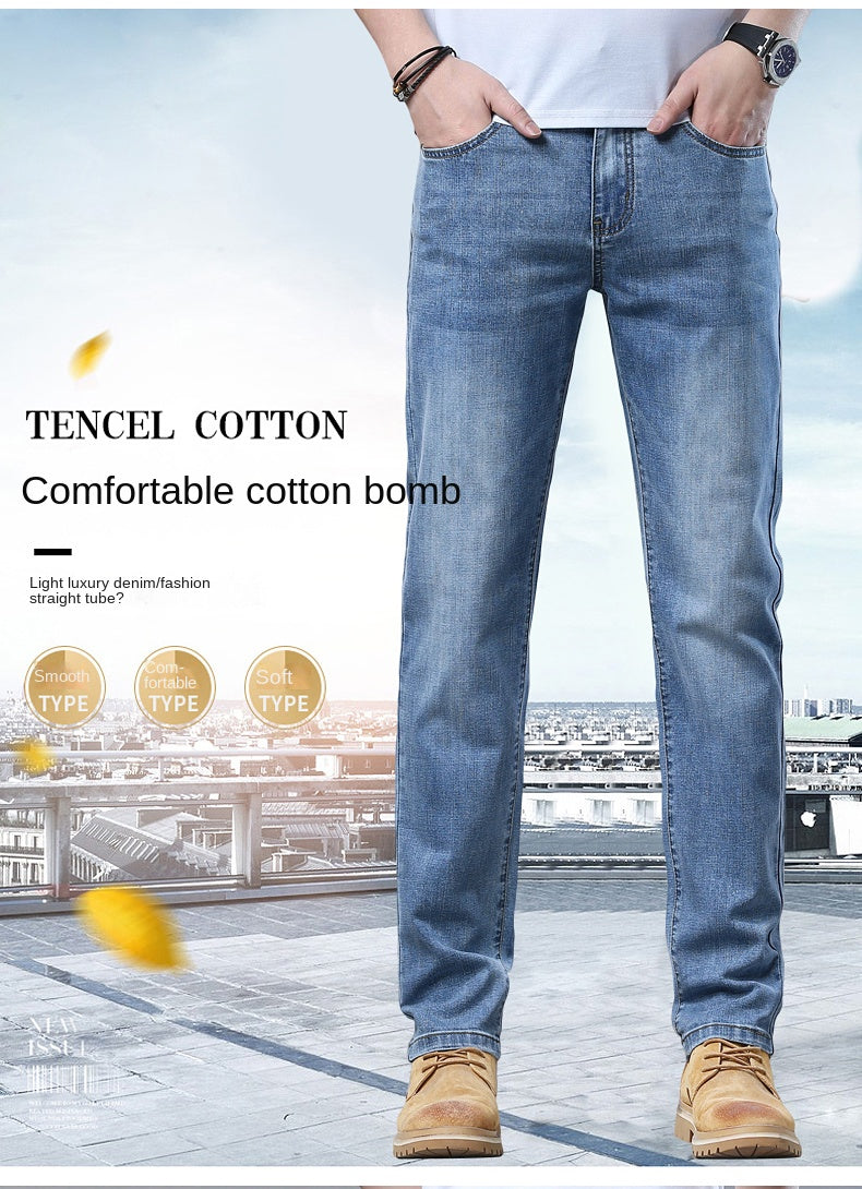 Men’s Slim Fit Luxury Jeans – Classic Style Denim Pants