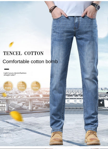 Men’s Slim Fit Luxury Jeans – Classic Style Denim Pants