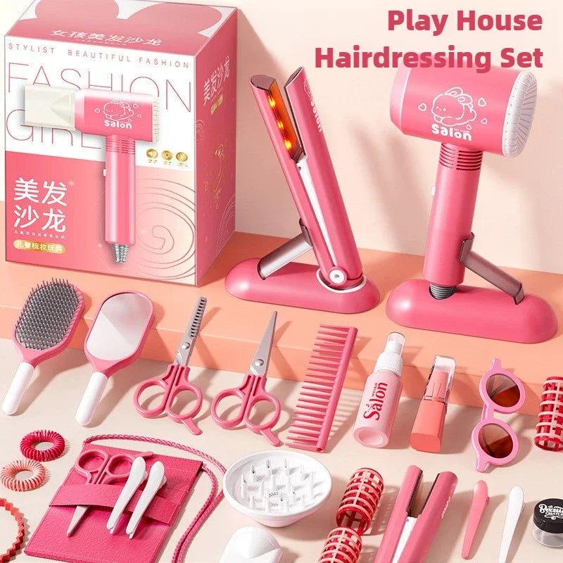 Girls Beauty Salon Set – Kids Hair & Makeup Play Kit