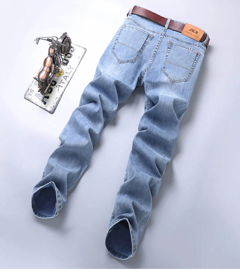 Men’s Slim Fit Luxury Jeans – Classic Style Denim Pants