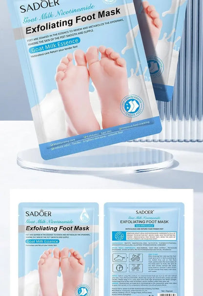 SADOER Lavender Foot Peel Mask for Dry Feet & Cracked Heels