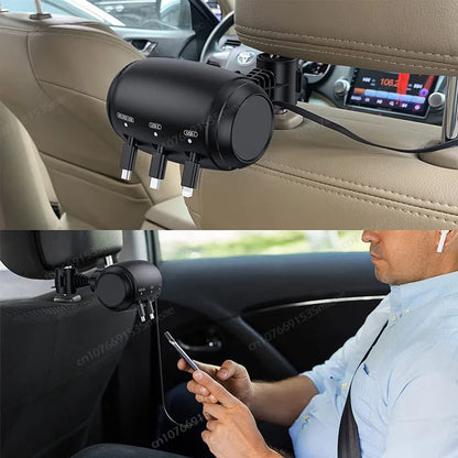 3-in-1 Retractable Backseat Car Charger