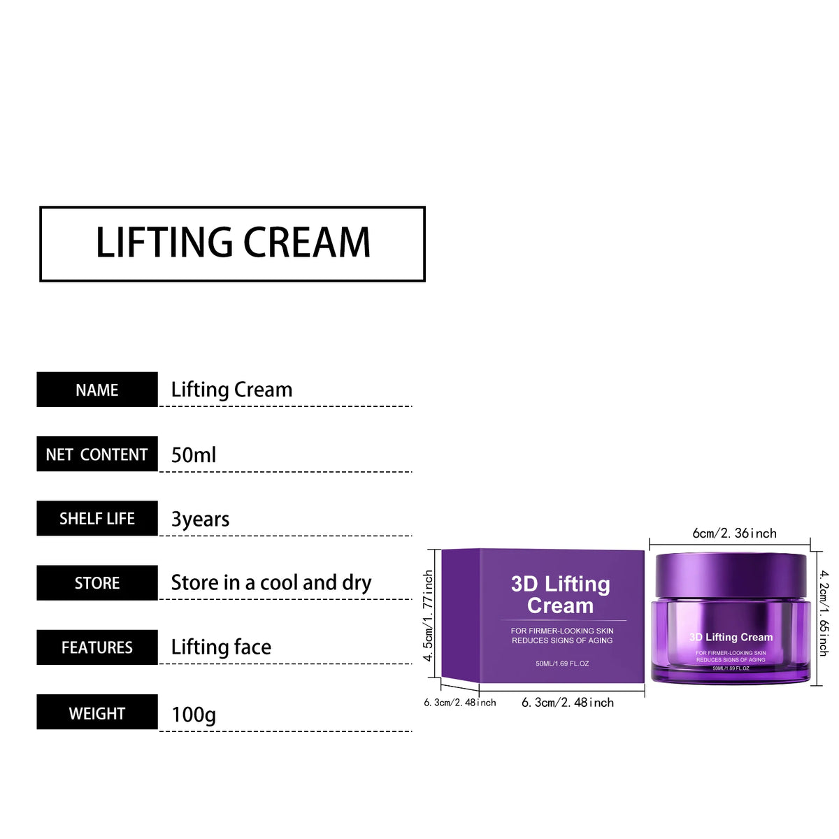 Face Neck Lifting Cream – Anti-Aging Moisturizer for Firmer Skin - OneClickSmart