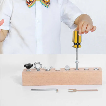 Kids Wooden Screw & Nut Toy