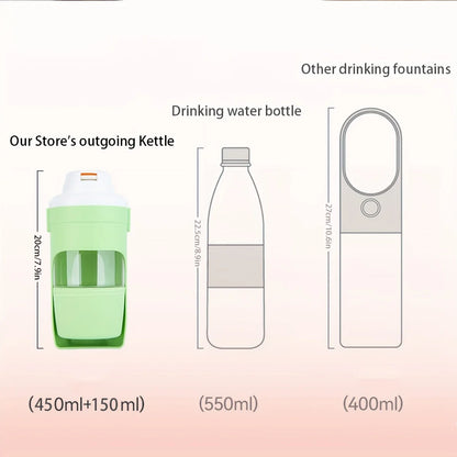 Portable dog hydration bottle for hiking and travel