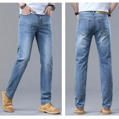 Men’s Slim Fit Luxury Jeans – Classic Style Denim Pants