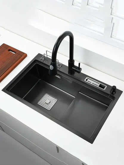 Stainless Steel Multifunction Waterfall Kitchen Sink