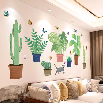 Purple Lavender Flower Butterfly Wall Stickers – Home Decor Decals