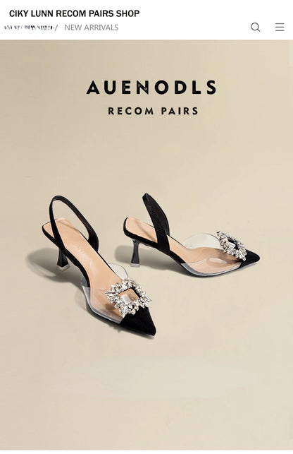 Luxury Crystal Women’s Sandals – Summer High Heels Shoes