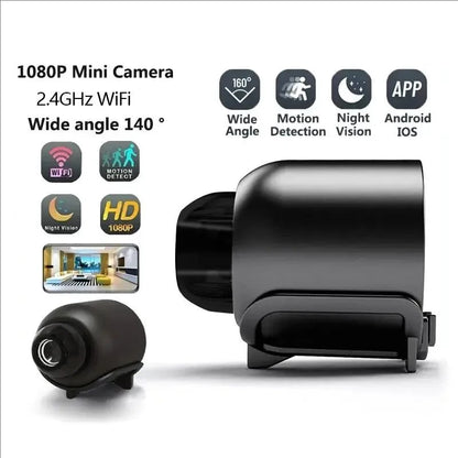 Mini WiFi surveillance camera night vision