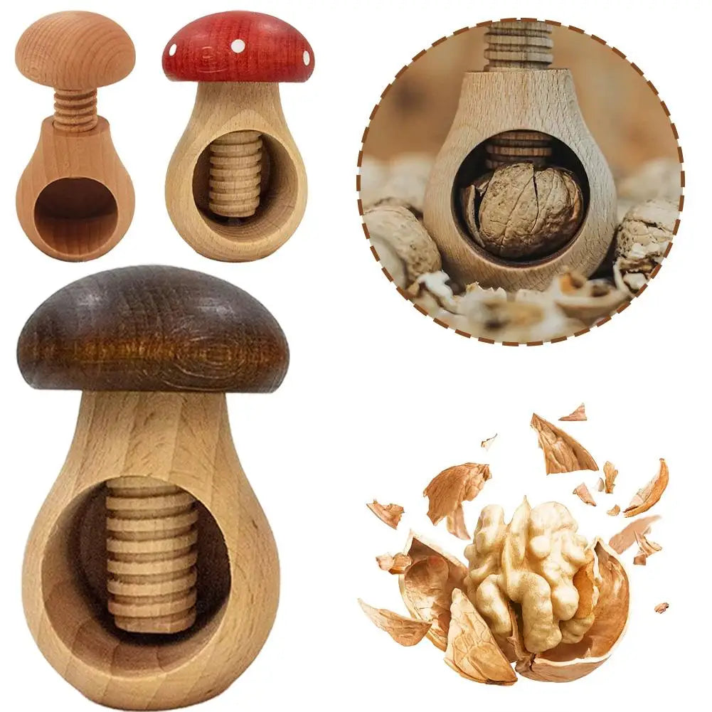 Mushroom Wooden Nutcracker