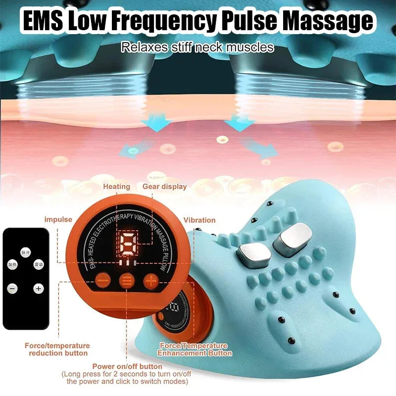 Electric Neck Cervical Traction Massager Pillow
